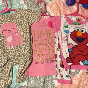 Three sets of PJs